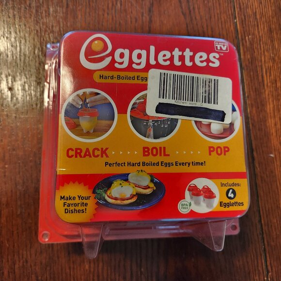 Egglettes Egg Cooker-Hard Boiled Eggs, 4 Egg Cups-As Seen on TV - Picture 1 of 7